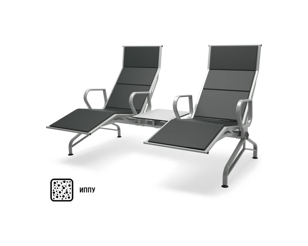 Многоместная секция Aero-шезлонг PU 4П со столиком