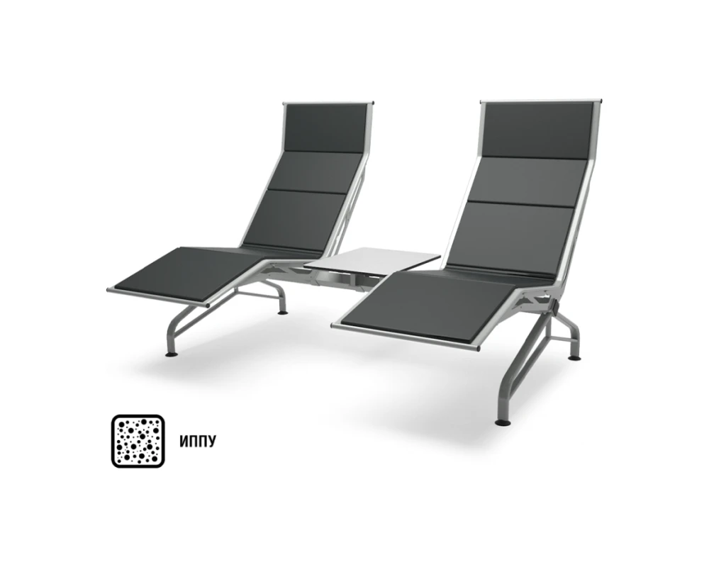 Многоместная секция Aero-шезлонг PU БП со столиком