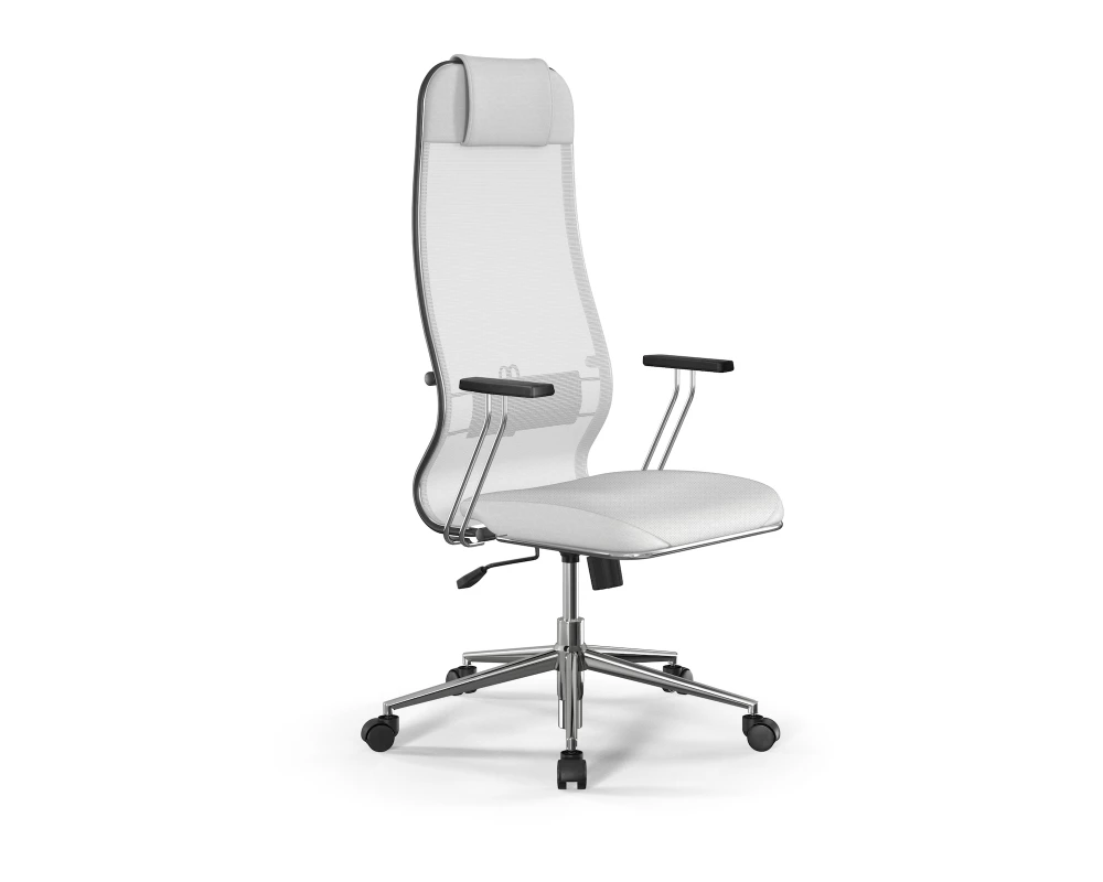 Кресло Sit 10 B1 M09.B23.G18.W01 (спинка и подл.3) Сетка/Экокожа, Белый