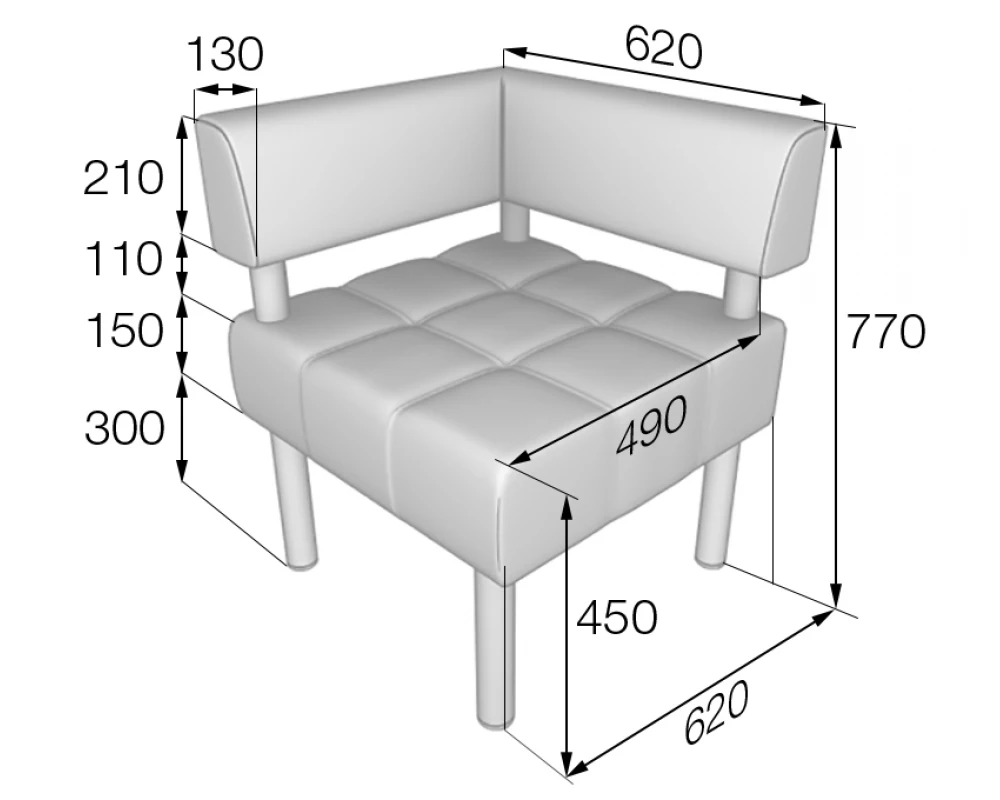 Модуль угловой Bu1-1 Бизнес MVK