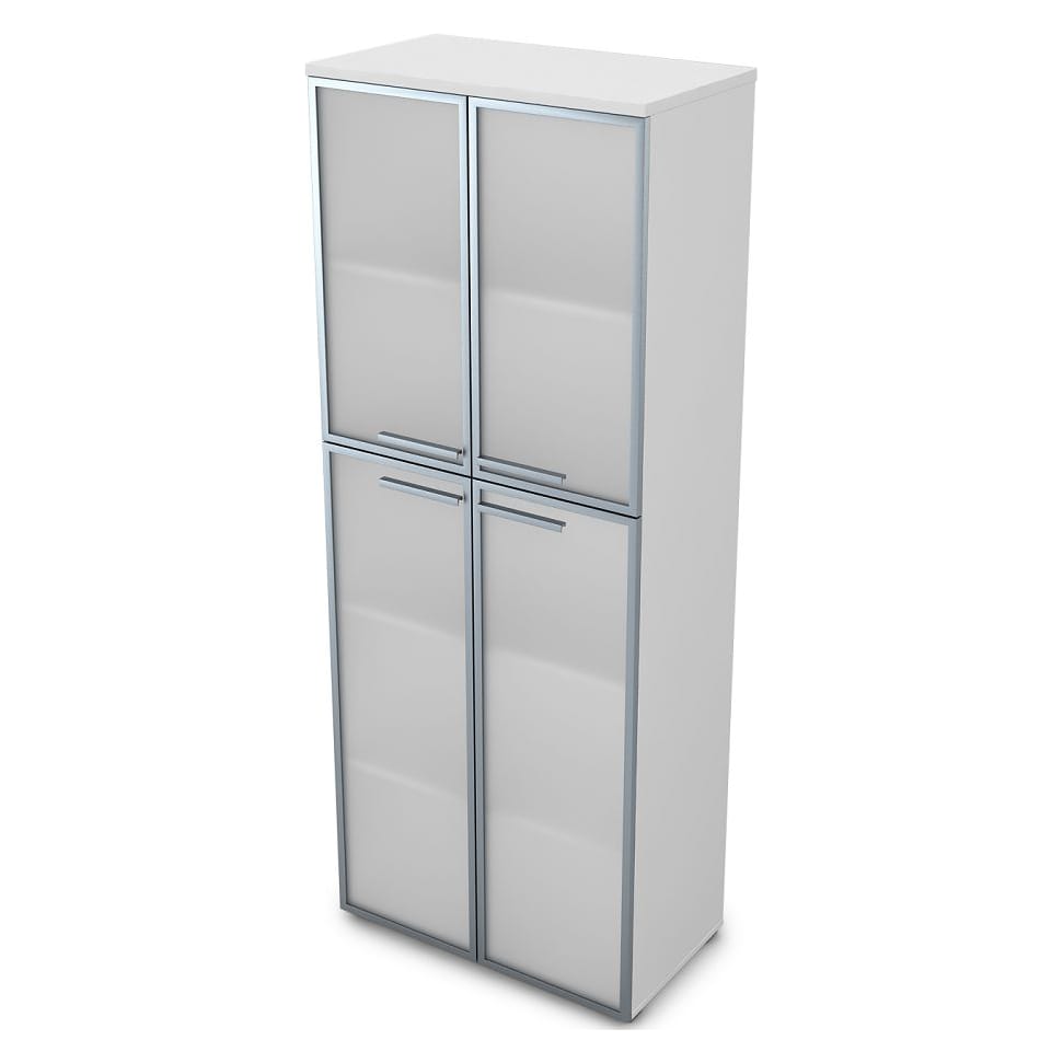 Шкаф высокий со стеклом (800*450*2045) 9Ш.005.17 Gloss