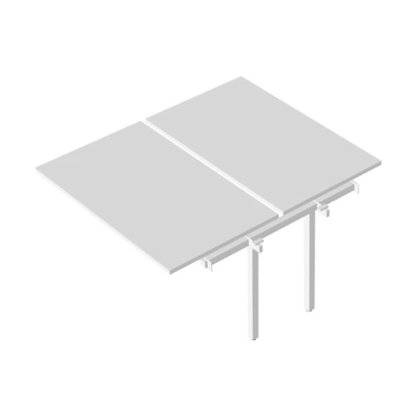 Промежуточный сдвоенный стол на металлокаркасе RM-4(x2)+F-60M Rio Project