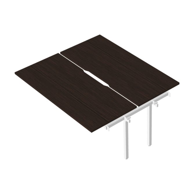 Промежуточный сдвоенный стол с вырезом на металлокаркасе RM-2.2(x2)+F-62M Rio Project