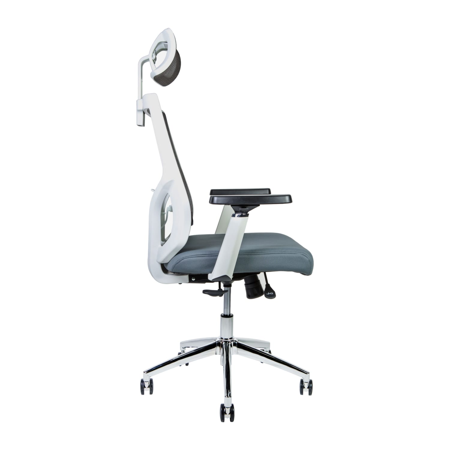 Кресло Norden Гарда SL white | Сетка/Ткань, Серый